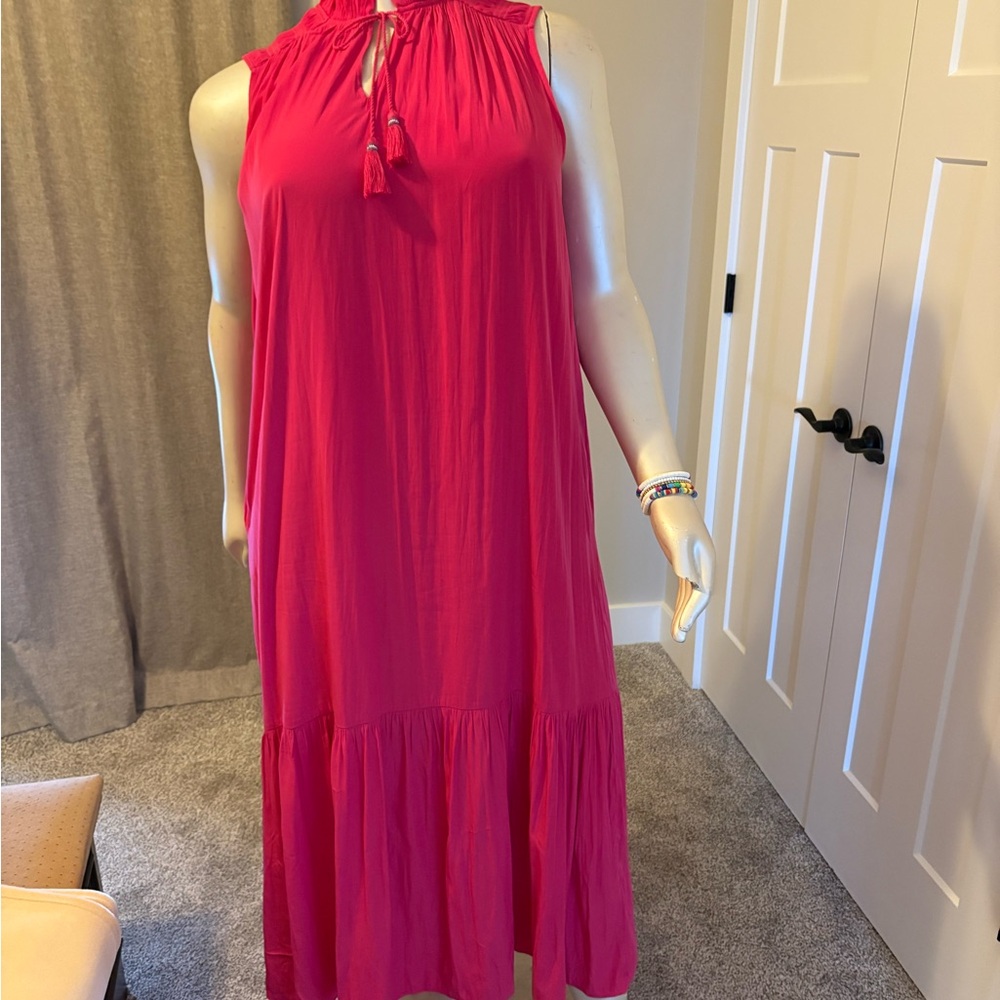 Chico's Sleeveless Fuchsia Maxi Dress